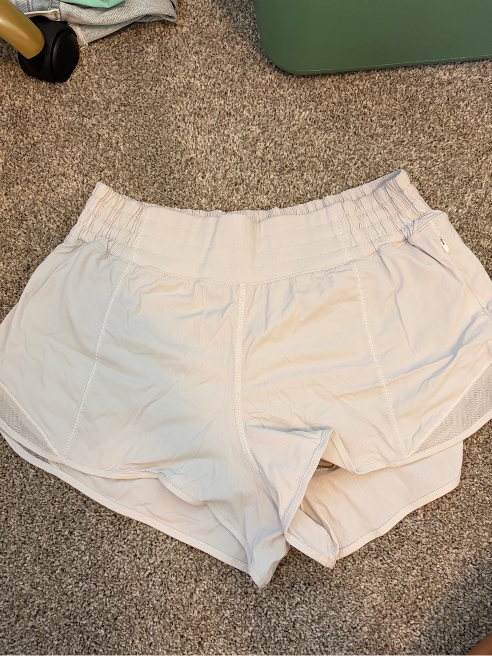lululemon athletica Light Beige Athletic Shorts